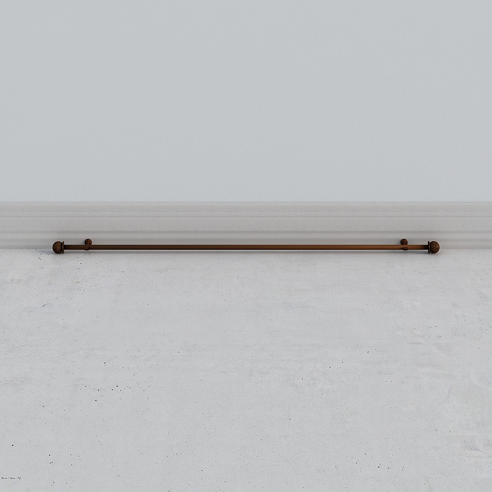 Vintage Rail 3D model with Modern and Rustic Charm