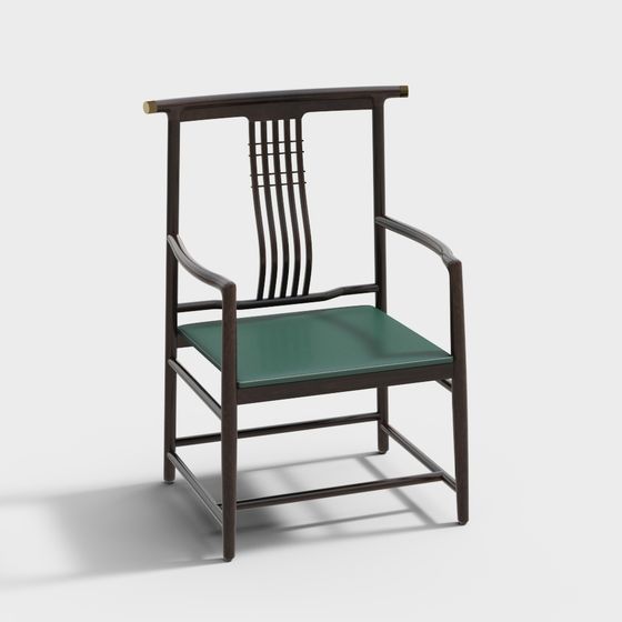 Elegant Chinese Chair 3D model for Modern Design