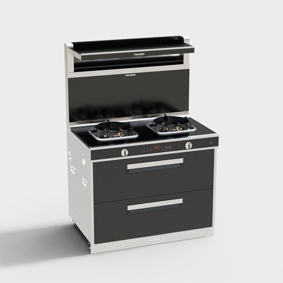 High-End Kitchen Appliance 3D model in Low-Poly Style