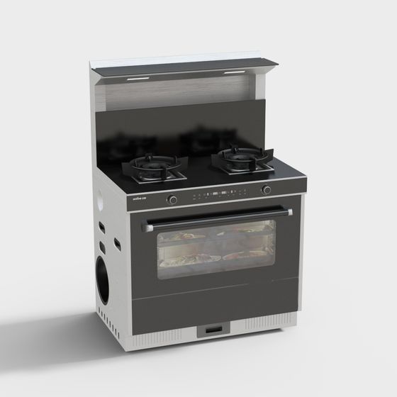Modern Kitchen Stove 3D Model for Creative Spaces