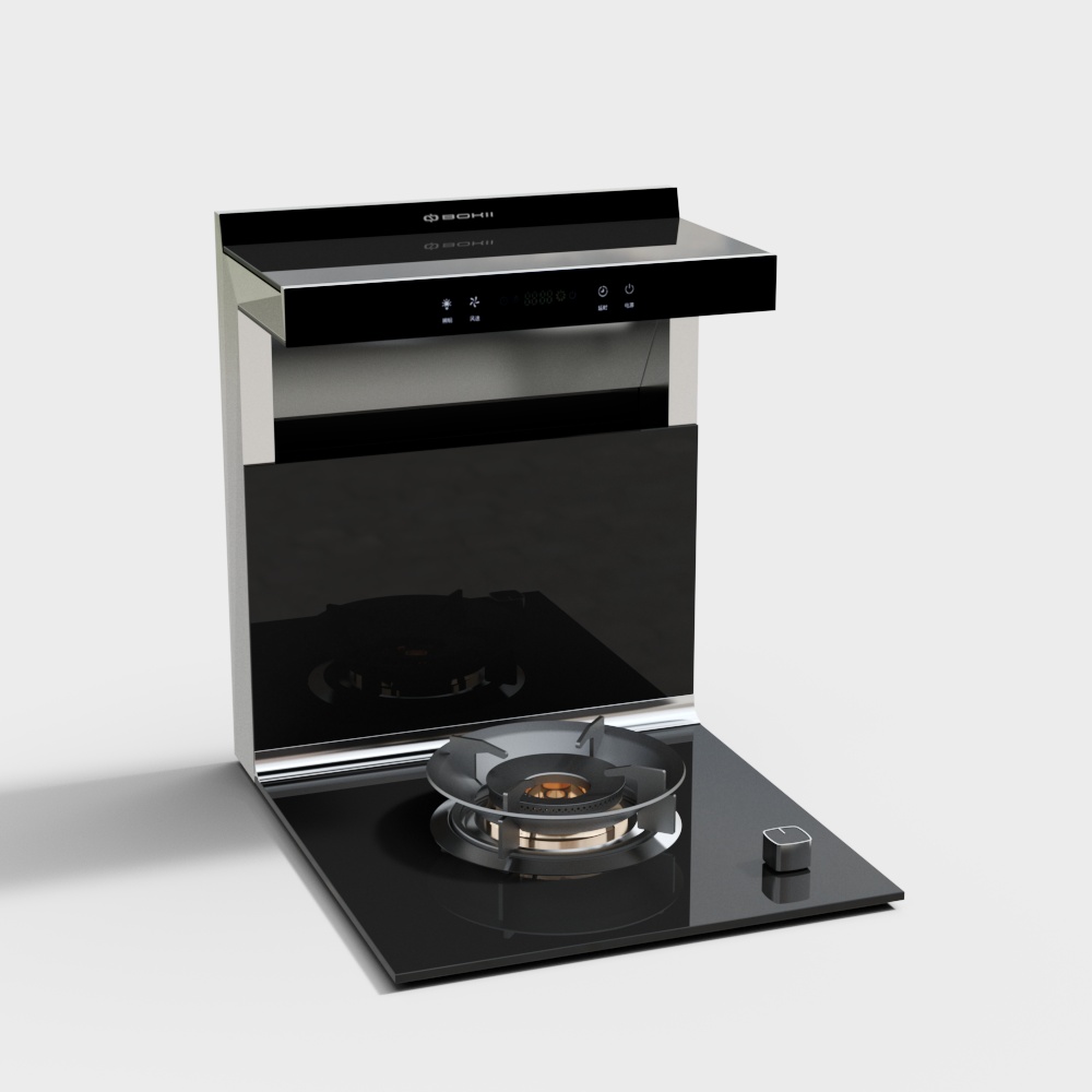 Bokii Z-3 분할 단일 스토브 통합 스토브 언더 드레인 후드