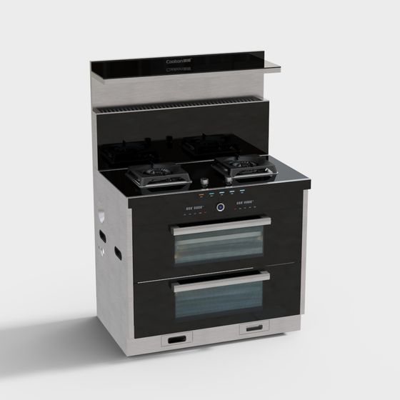 High-Detail Low-Polygon Kitchen Appliance 3D Model