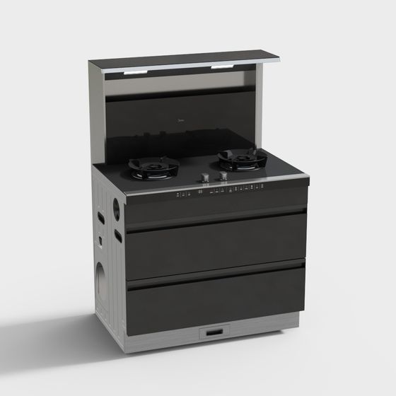 Modern Cooking Range 3D Model for Stylish Kitchens