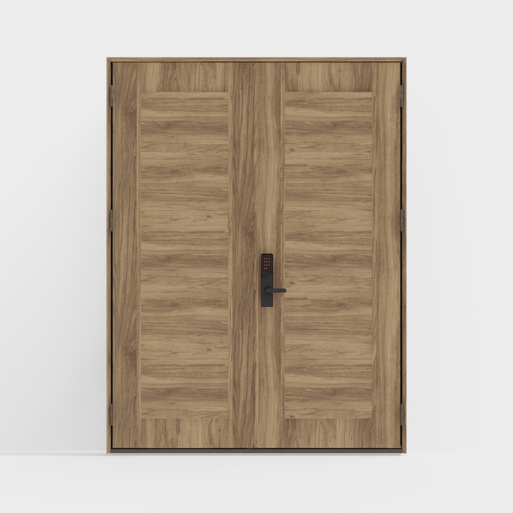 LIXIL -entrance door-D03 double door-J pomelo wood col