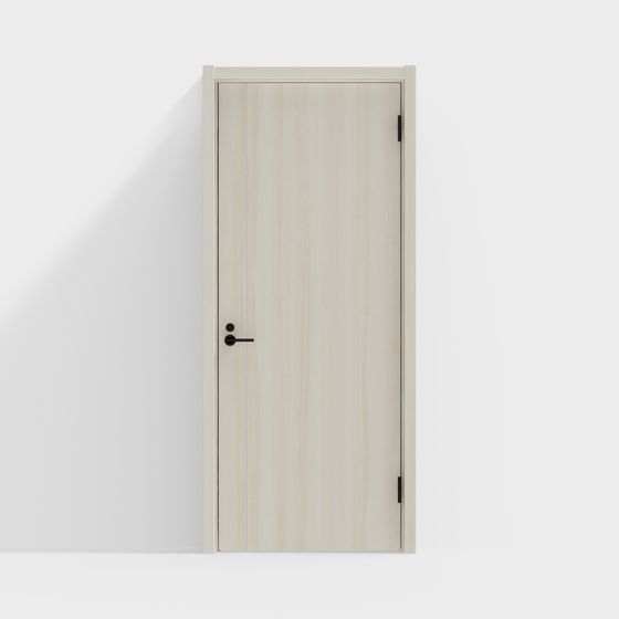Wood Grain Minimalist Door 3D model
