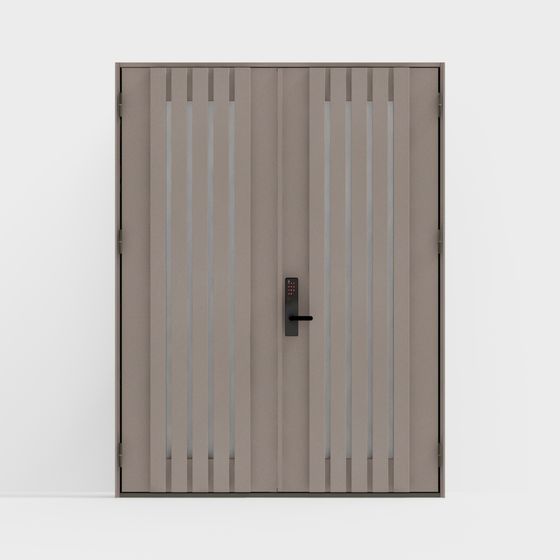 Modern Low-Polygon Door 3D model
