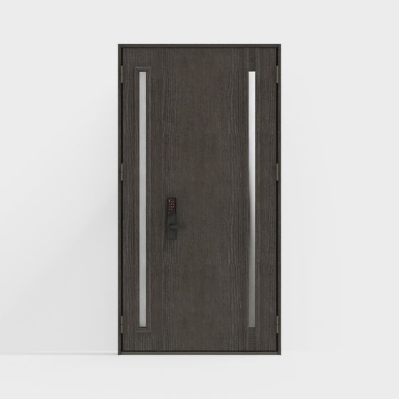 Futuristic Low-Poly Door 3D model