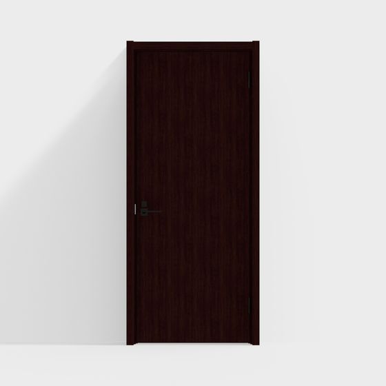 Stylish Wooden Door 3D model for Modern Design