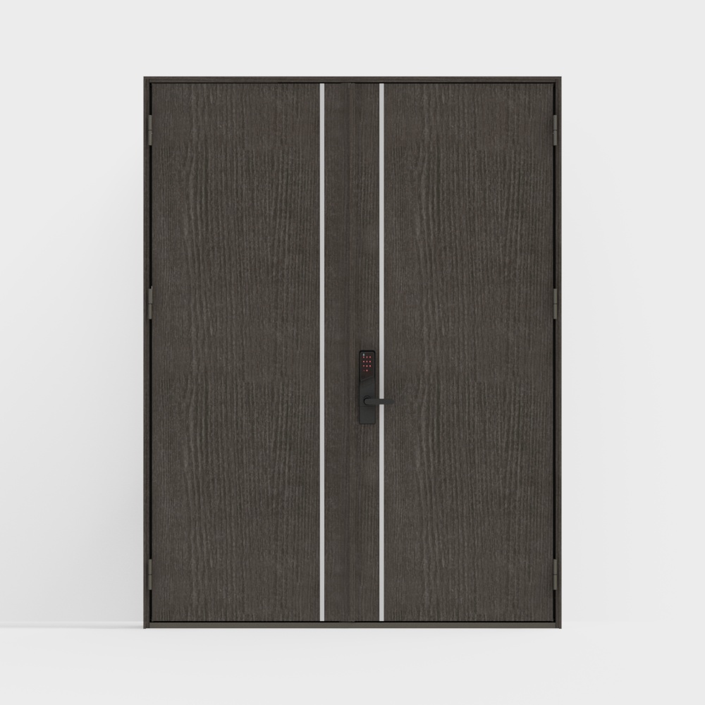 - Cửa đi - Cửa đi 2 cánh P03 - B Gỗ thông Ý co