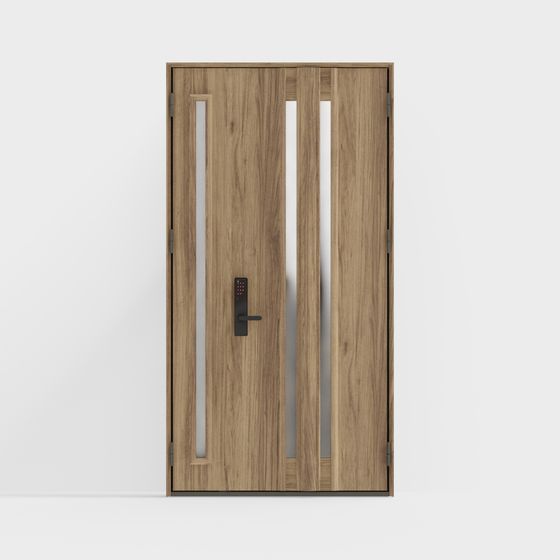 Stylish Low-Poly Door 3D model for Urban Spaces