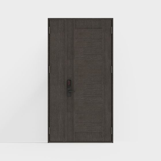 Contemporary Low-Poly 3D Door Model for Versatile Use