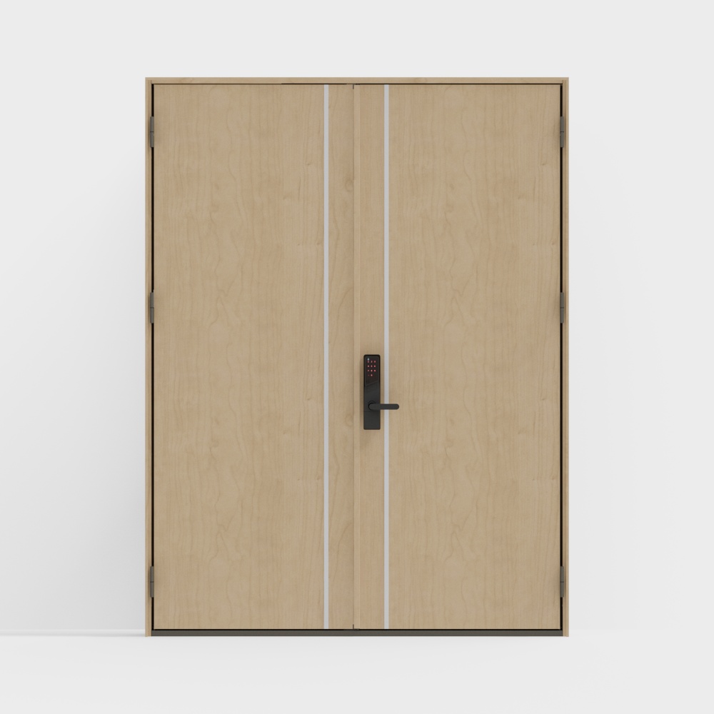 LIXIL -cửa ra vào-P03 cửa đôi-F nâu nhạt (gỗ