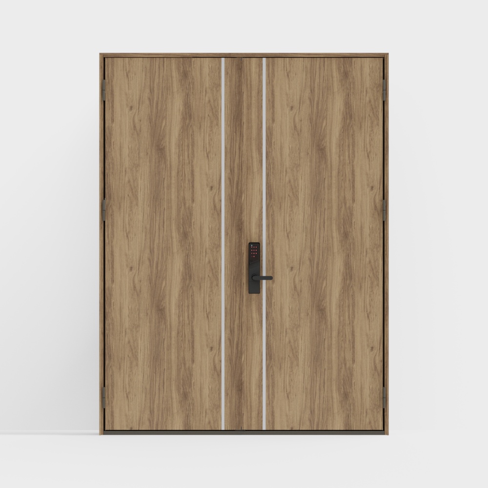 LIXIL -entrance door-P03 double door-J pomelo wood col