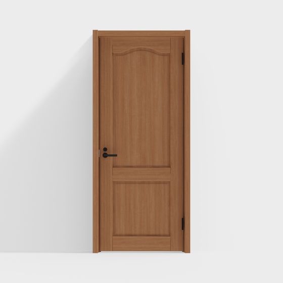 Elegant Low-Poly Interior Door 3D Model