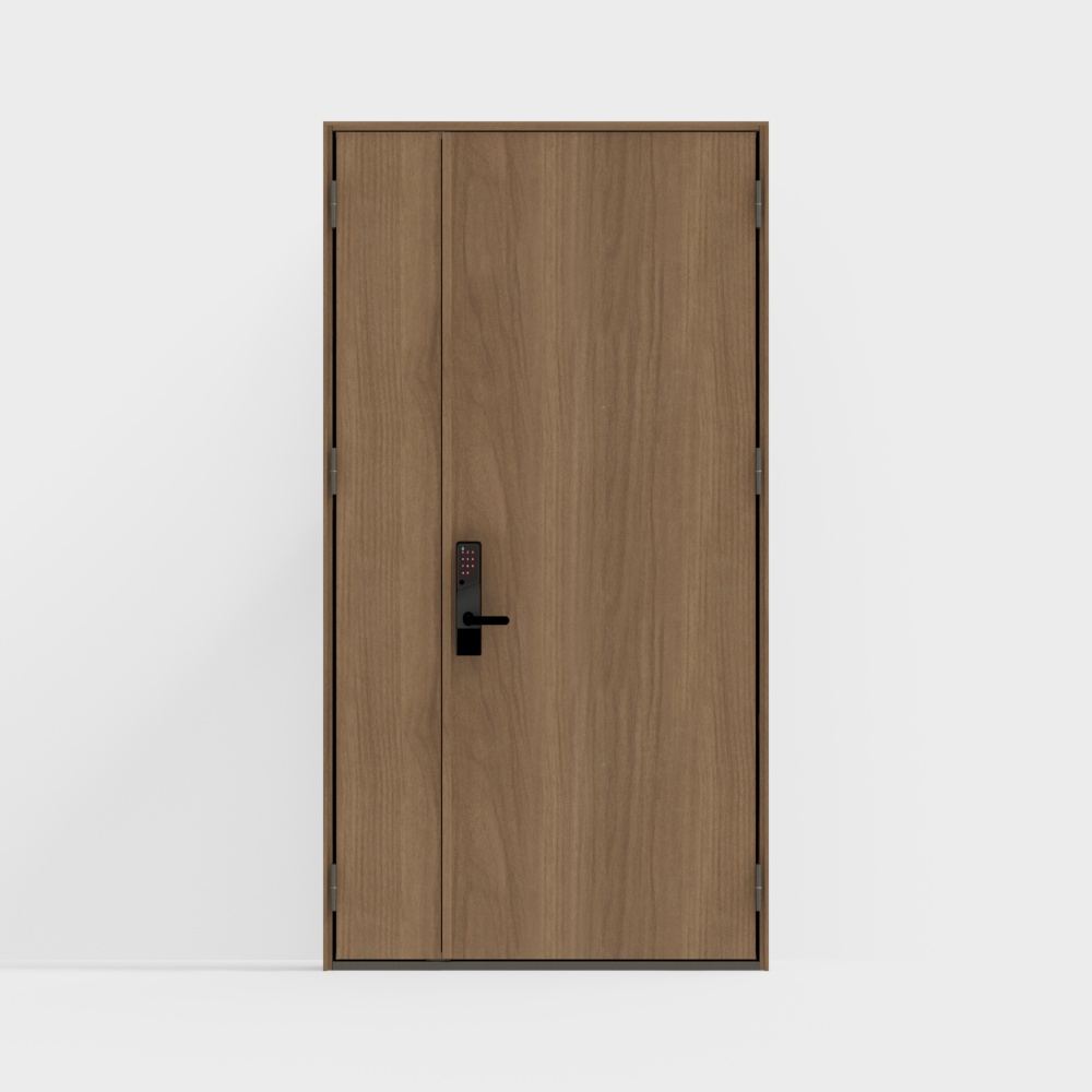 -entrance door-P01 sub-door-C, coffee color (wood gra