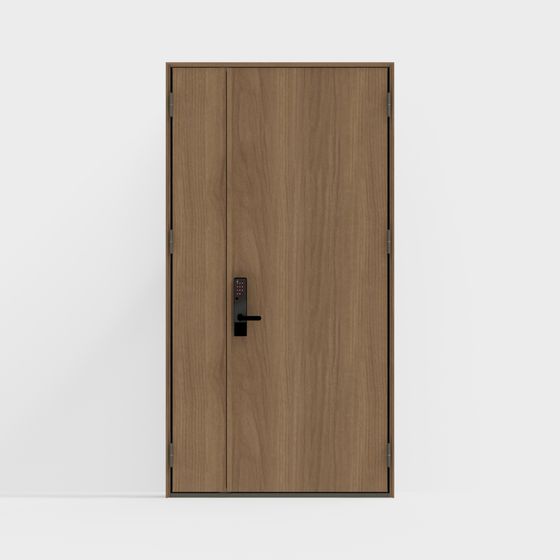 Modern Low-Polygon Door 3D model