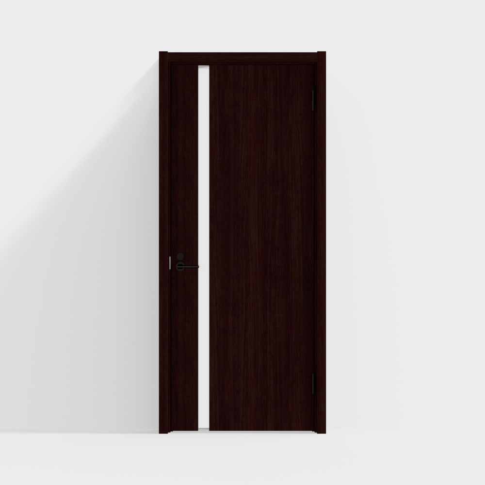 modern walnut wooden door