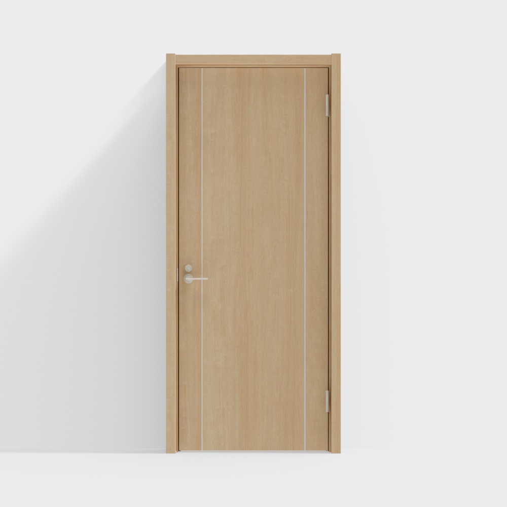 LIXIL wooden door - indoor door - BCN single door - PP malt yellow