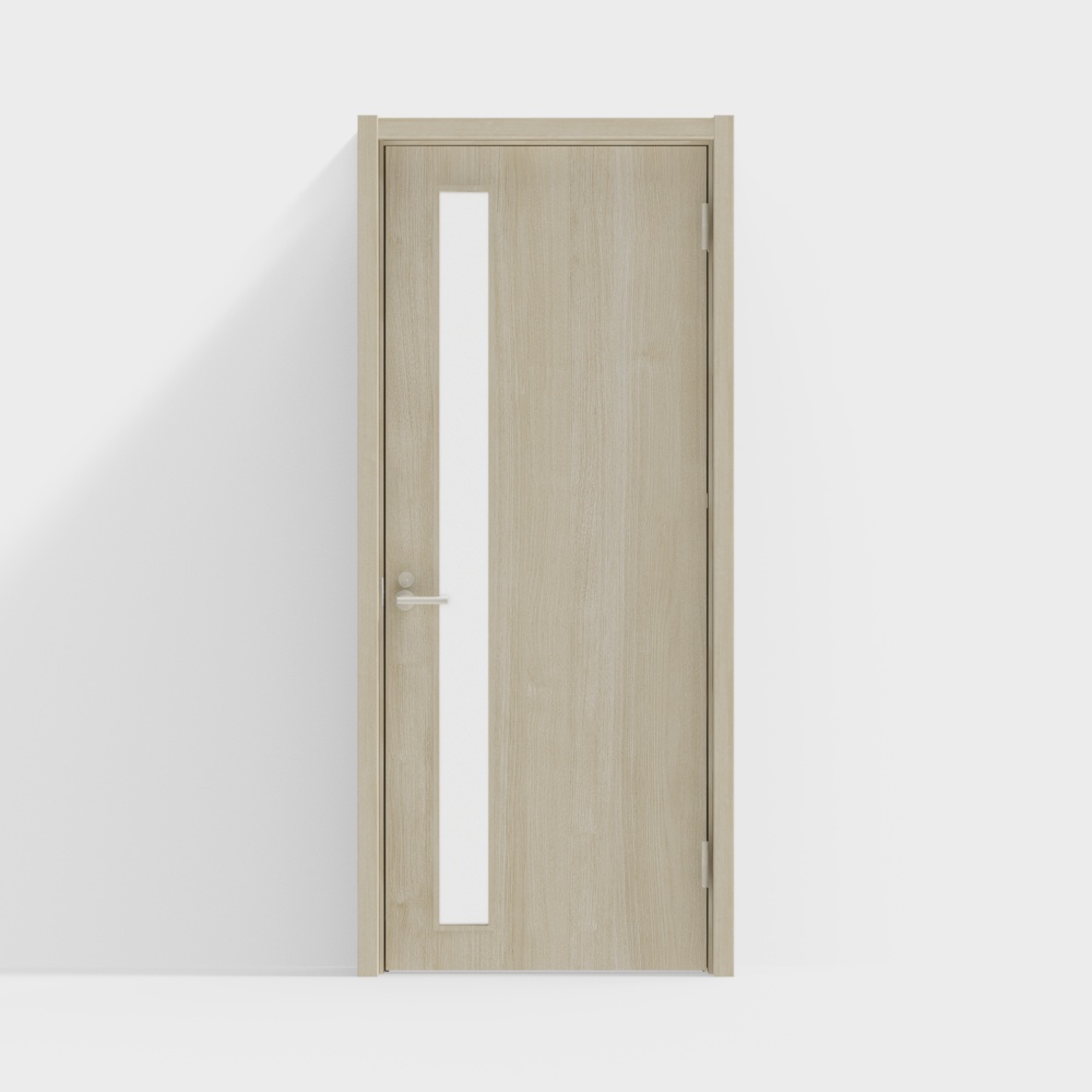 modern chestnut wooden door