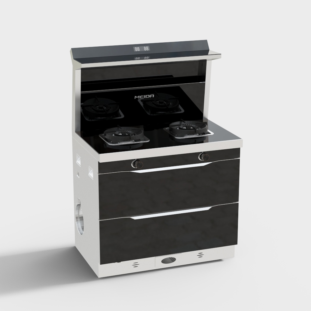 Urban Kitchen Stove 3D model