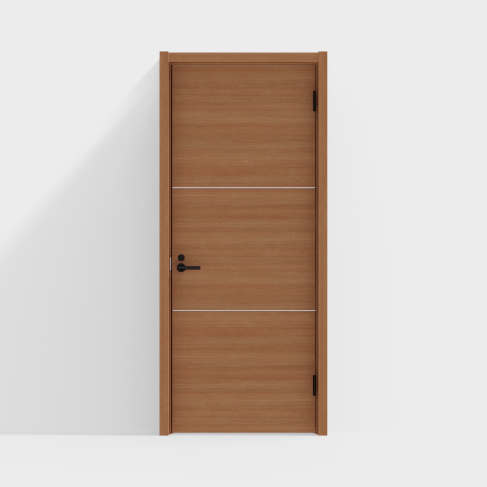 Modern wooden door