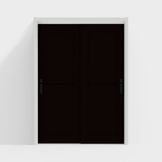 Modern Double Door 3D model - Sleek Design