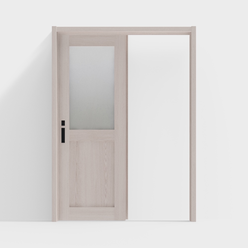 木製ドア-インテリアドア-LGHシングルスライディングドア-DTアッシュライトピンク
