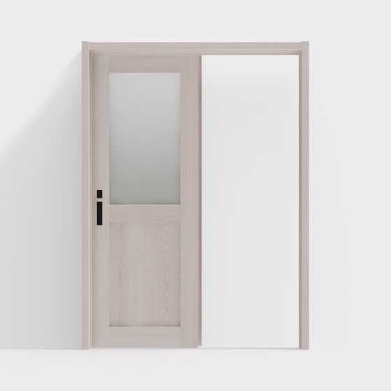 木製ドア-インテリアドア-LGHシングルスライディングドア-DTアッシュライトピンク