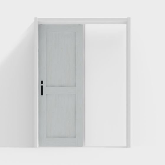 Elegant Minimalist 3D Model Door