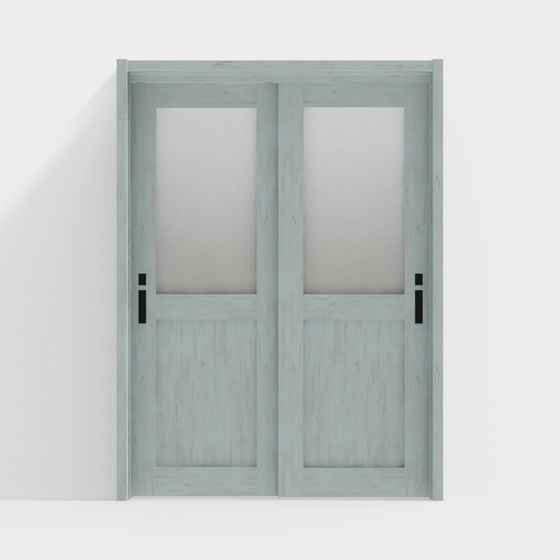 Vintage Aesthetic Double Door 3D model