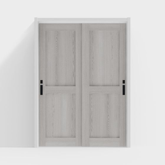 Sleek Sliding Door 3D model