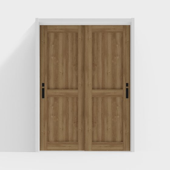 Beautiful Double Door 3D Model for Any Space