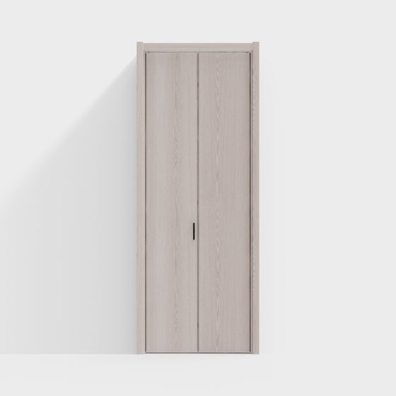 Minimalist Wooden Door 3D model