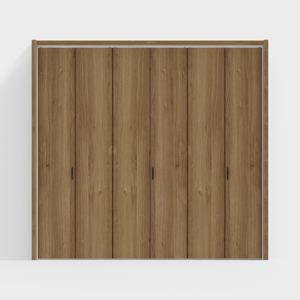 LIXILクローゼット折戸 -オーク - 6枚折戸