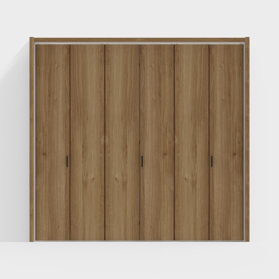 LIXILクローゼット折戸 -オーク - 6枚折戸