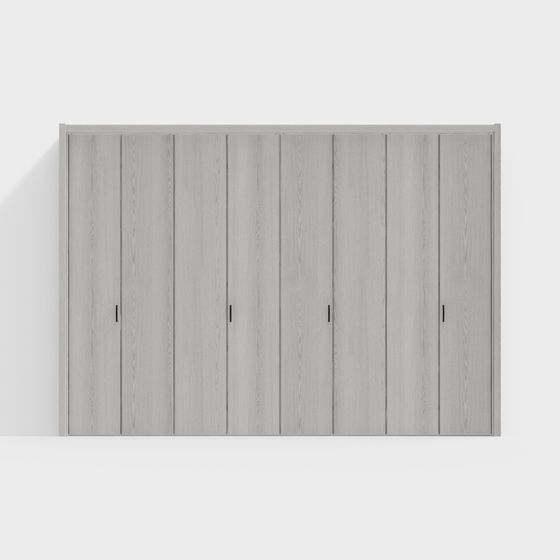 Puertas de madera LIXIL - Puertas interiores - Puertas de armario LAA - Ceniza DV gris claro - 4 pliegues