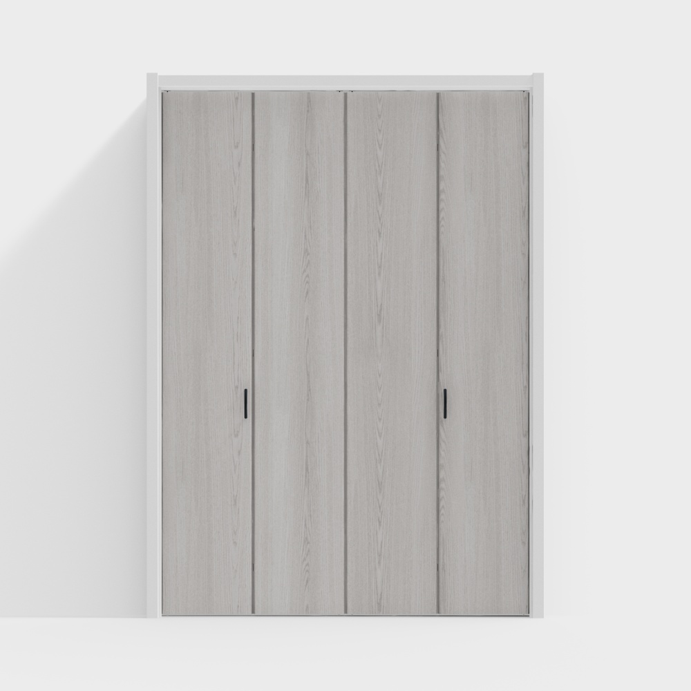 Portes en Bois LIXIL - Portes Intérieures - Portes de Placard LAA - DV Chêne Clair - 2 Panneaux