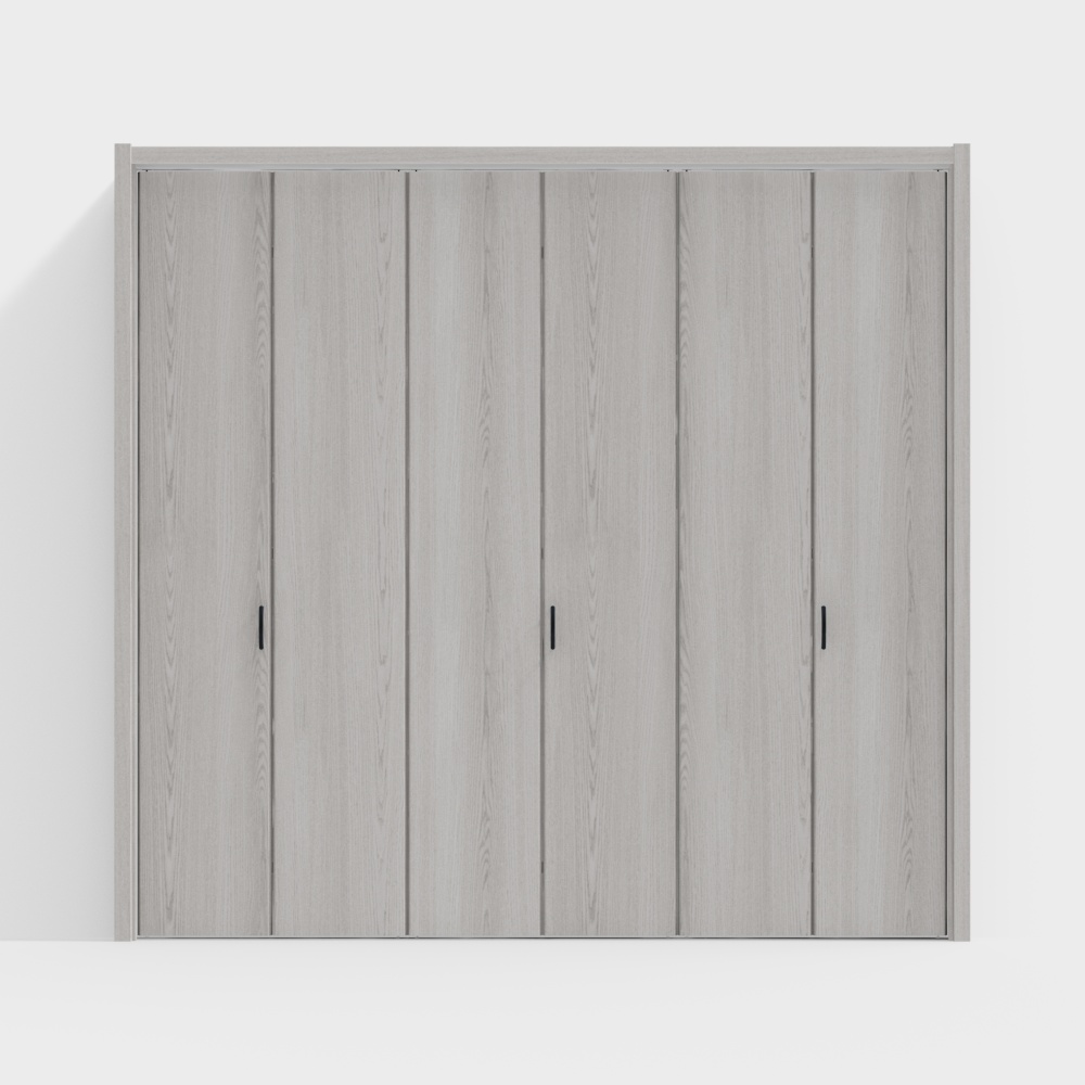 Puertas de madera LIXIL - Puertas interiores - Puertas de armario LAA - DV Ceniza Claro - 3 pliegues