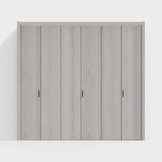 Puertas de madera LIXIL - Puertas interiores - Puertas de armario LAA - DV Ceniza Claro - 3 pliegues