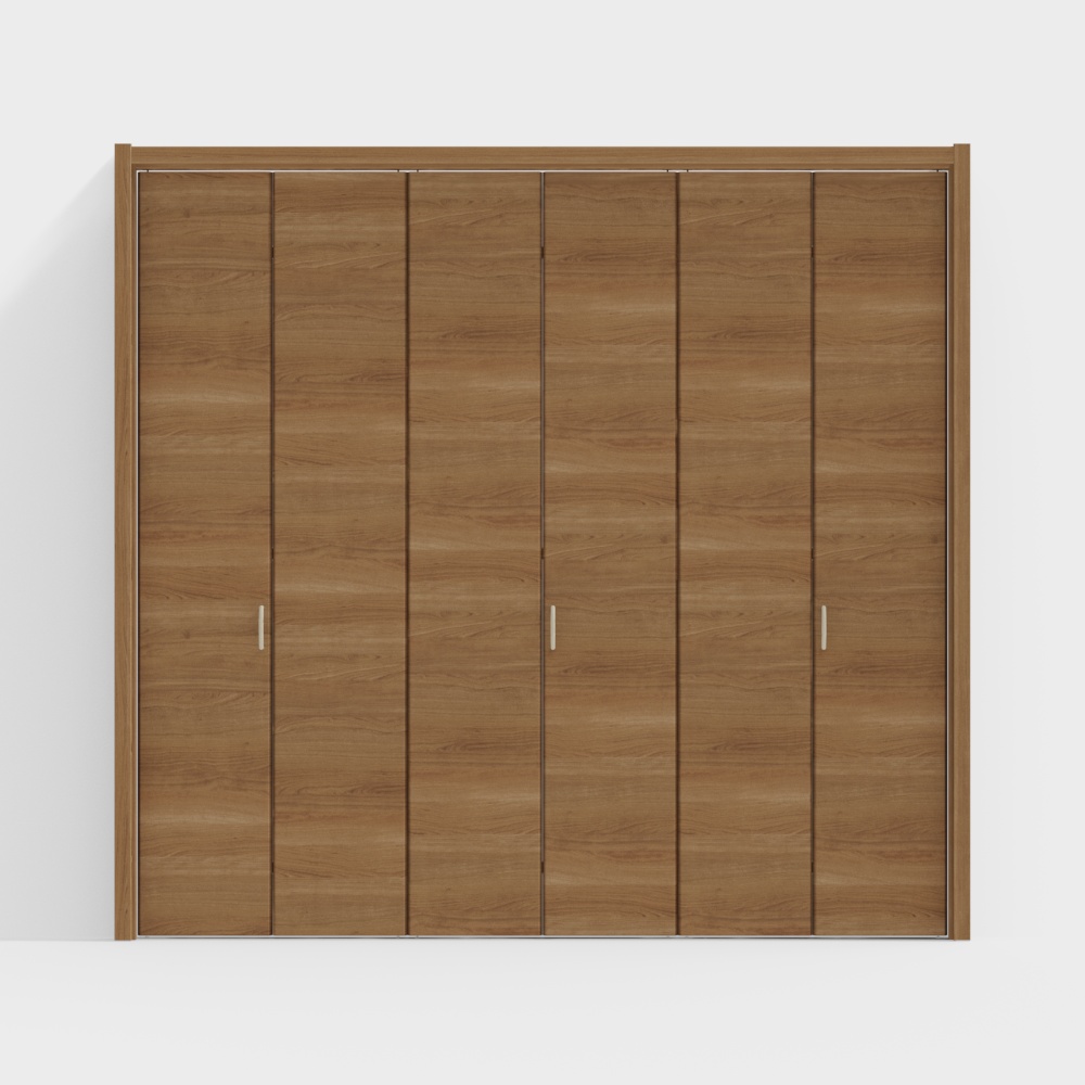 modern bright wooden folding door