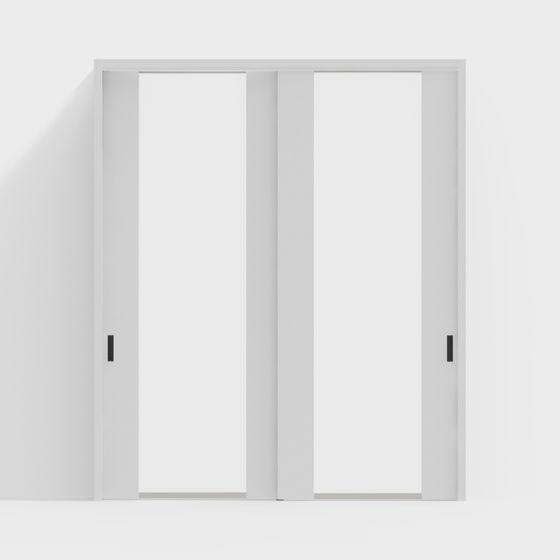 Sleek Sliding Door 3D model for Modern Interiors