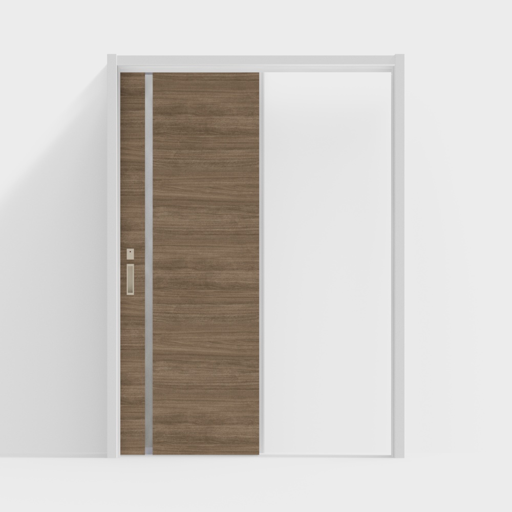 木製ドア-インテリアドア-LGLシングルスライドドア-DZコーヒーくるみ色