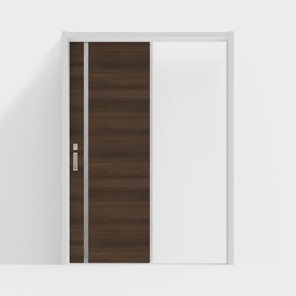 Деревянная дверь-внутренняя дверь-LGL односкатная дверь-DR цвет шоколадного дуба