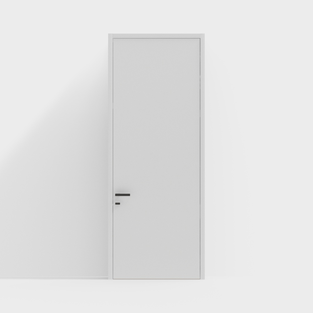 minimal white door
