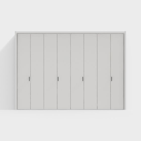 Stunning Six-Door 3D Model in Modern Minimalist Design