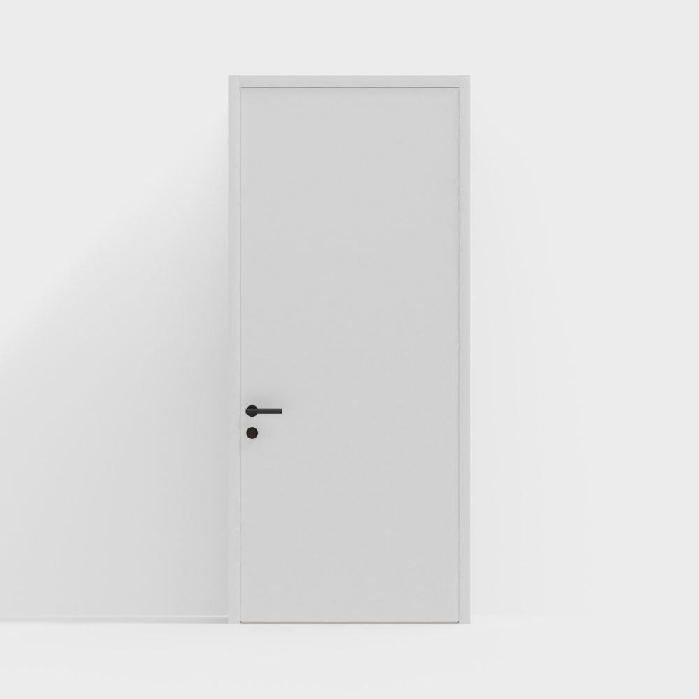 minimal white door