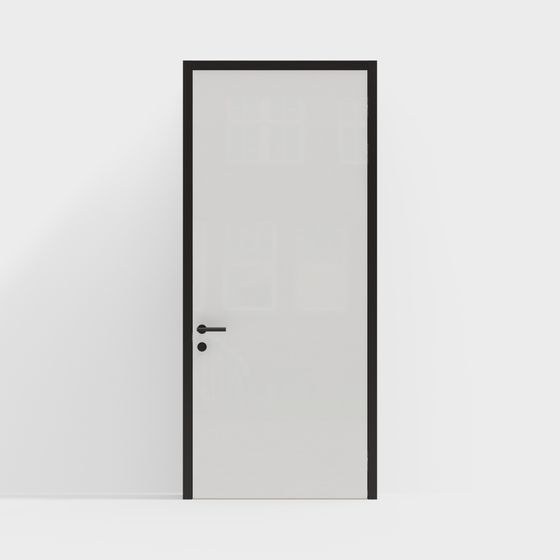 Minimalist Door 3D model for Modern Interiors