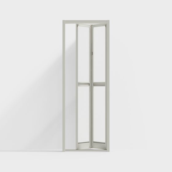 Stylish Folding Glass Door 3D model