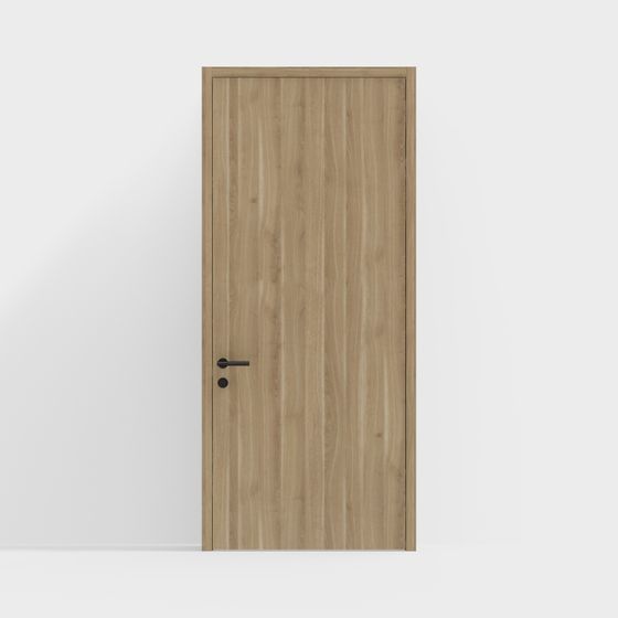 Luxury Minimalist Single Door 3D Model