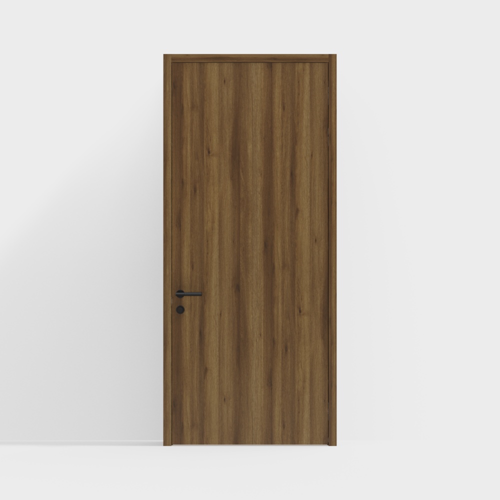 minimal wooden door